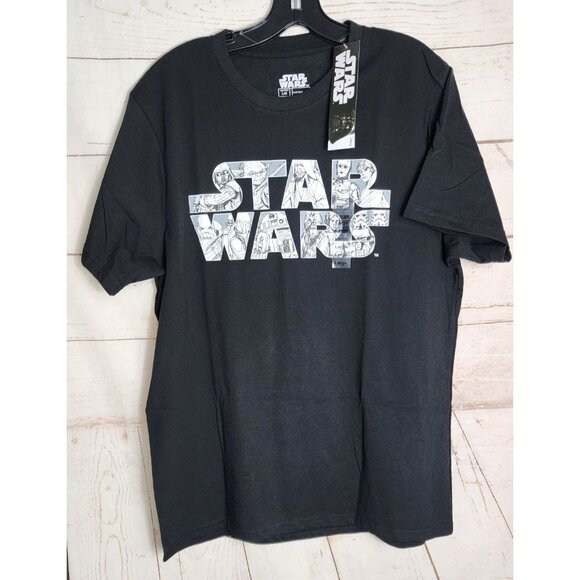 Star Wars Large Cotton/Polyester Machine Washable Lucasfilm Crew Neck Shirt - Picture 1 of 9